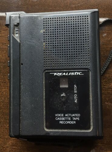 Radio Shack  Minisette-20 Voice Actuated Cassette Tape Recorder 14-1055B