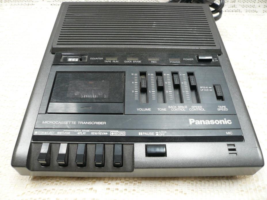 Panasonic RR930 Desktop MicroCassette Transcriber Recorder Machine Unit Only Vtg