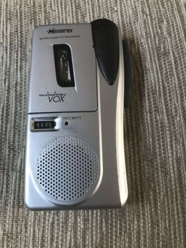 Memorex MB2186A Micro Cassette Tape Recorder with VOX Voice Activated System