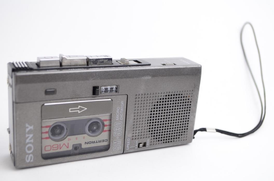 Sony BM-530 Micro Cassette Dictator Voice Recorder For Repair