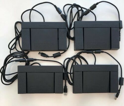 Lot of (4) OLYMPUS RS27 8-Pin Corded Foot Switch Pedal Dictation Transcribers