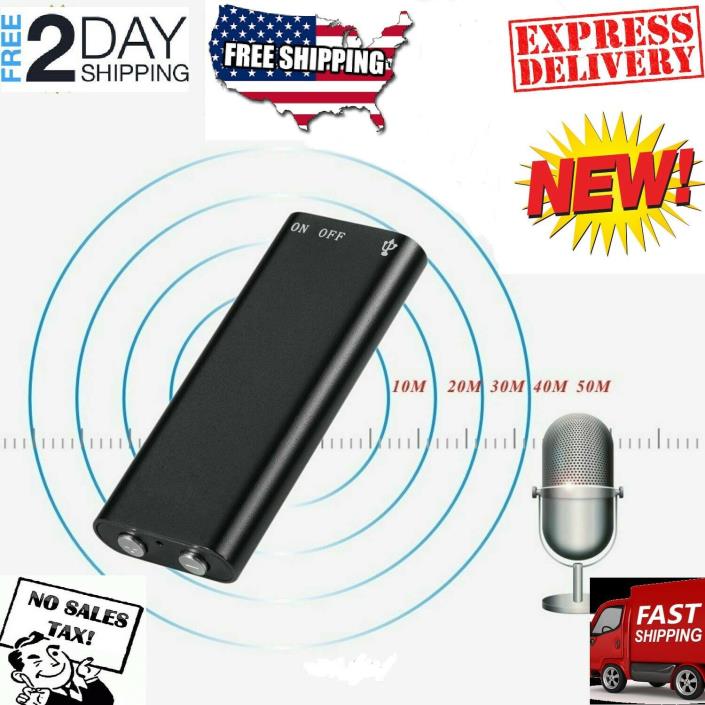 8GB Spy Voice Activated Recorder Mini Spy Recording Device Microphone Audio MP3