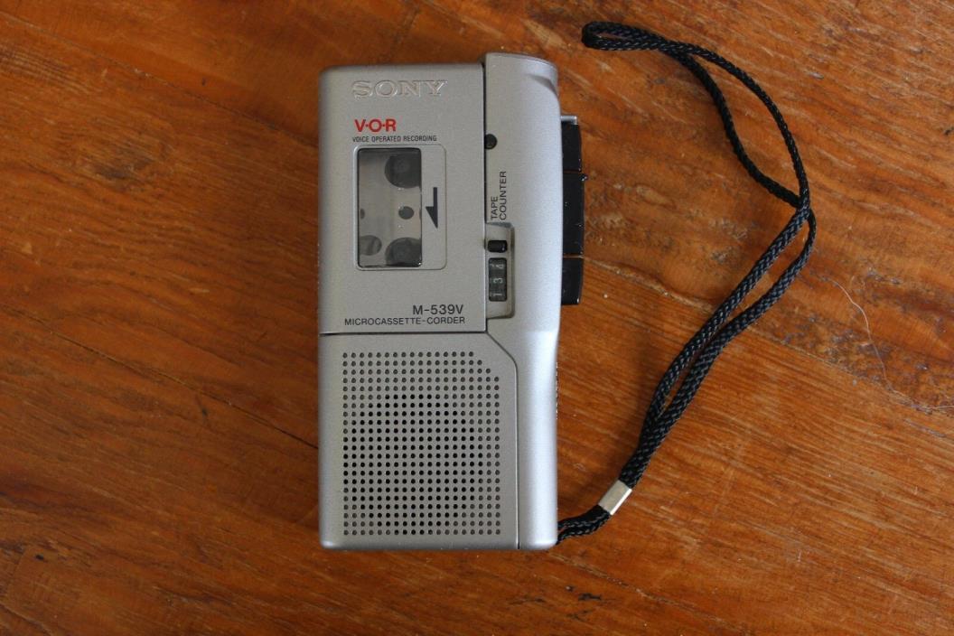 Sony Microcassette Recorder M-539V Handheld Tape Player 2-Speed VOR Not Working