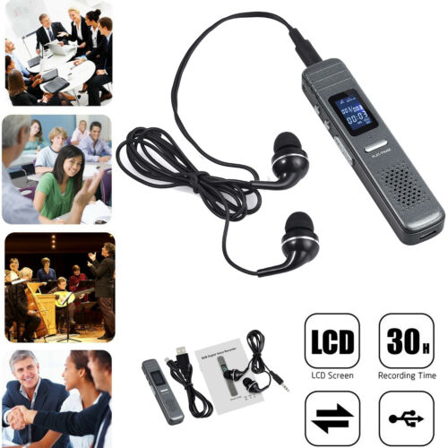 8GB Mini Spy Stereo Digital Sound Audio Recorder Voice Activated Dictaphone MP3