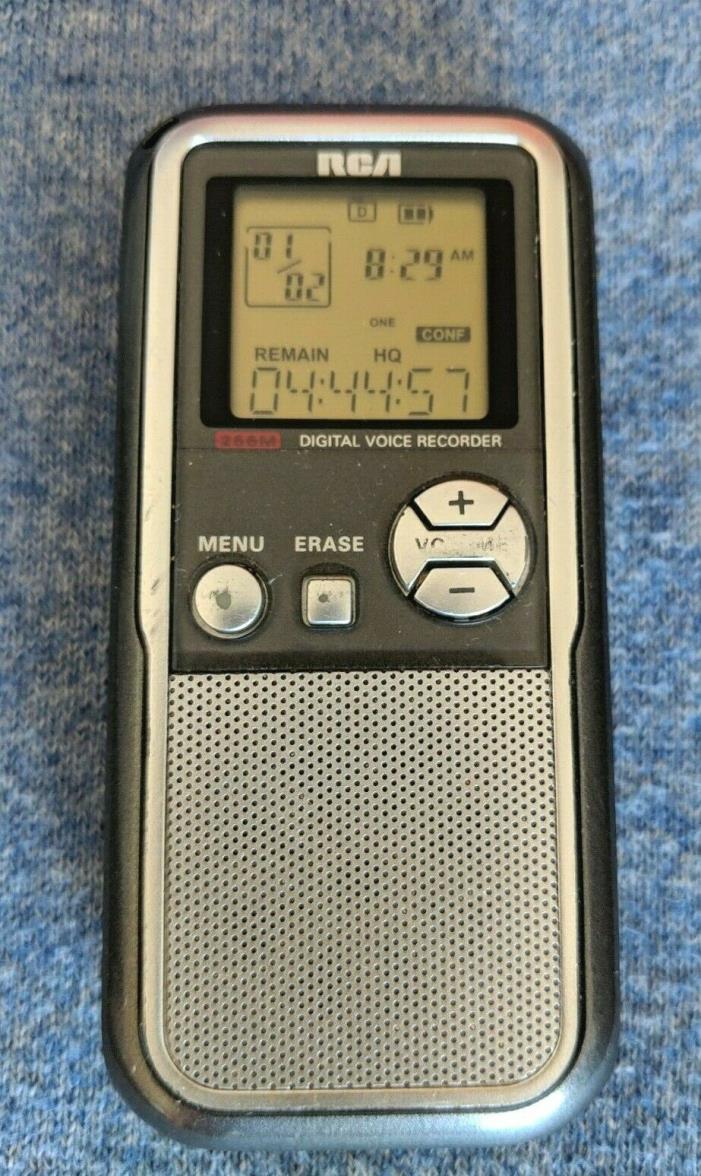 RCA RP5120-A Handheld Digital Voice Recorder 256MB, 104 Hours - Works Tested EUC