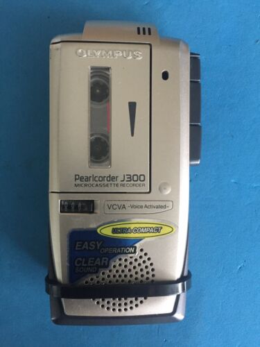 Olympus Pearlcorder J300 Micro Cassette Two Speed Corder w/ 60 Min Tape @@READ@@