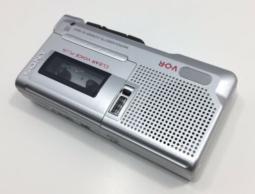 Sony M-560V Microcassette Recorder Tested VOR Clear Voice Plus