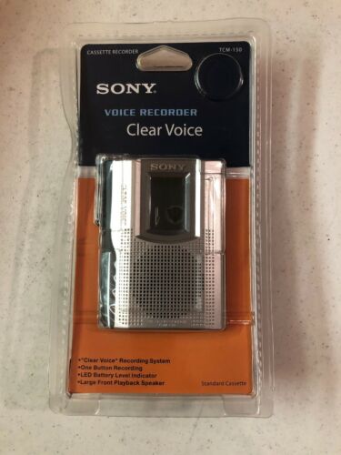 Sony TCM-150 Cassette Recorder Clear Voice TCM150 Handheld NEW FREE SHIPPING