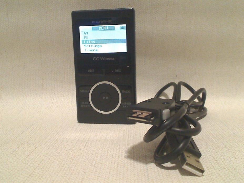 Genuine CC Witness C.Crane MP3 Recorder - Player With Build in AM/FM Radio
