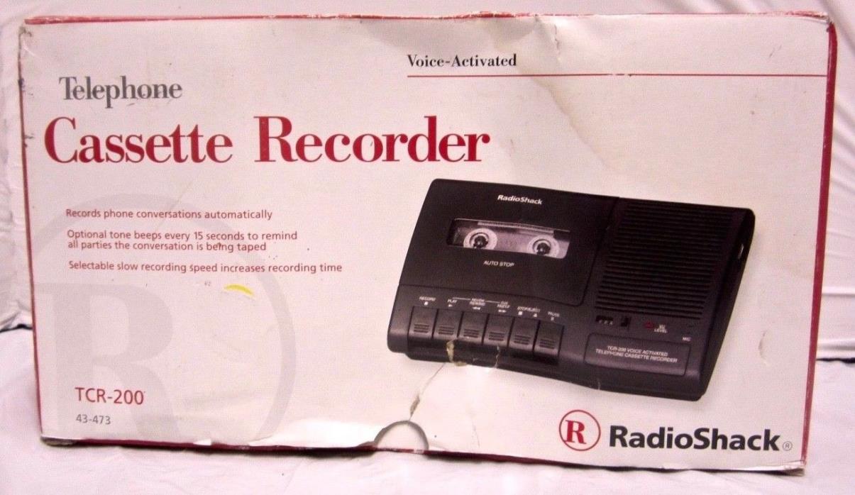 NOS Realstic (Radio Shack) telephone cassette recorder