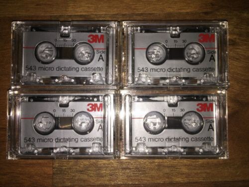 3M 543 Micro Dictating Cassette 60 Min Recording Time