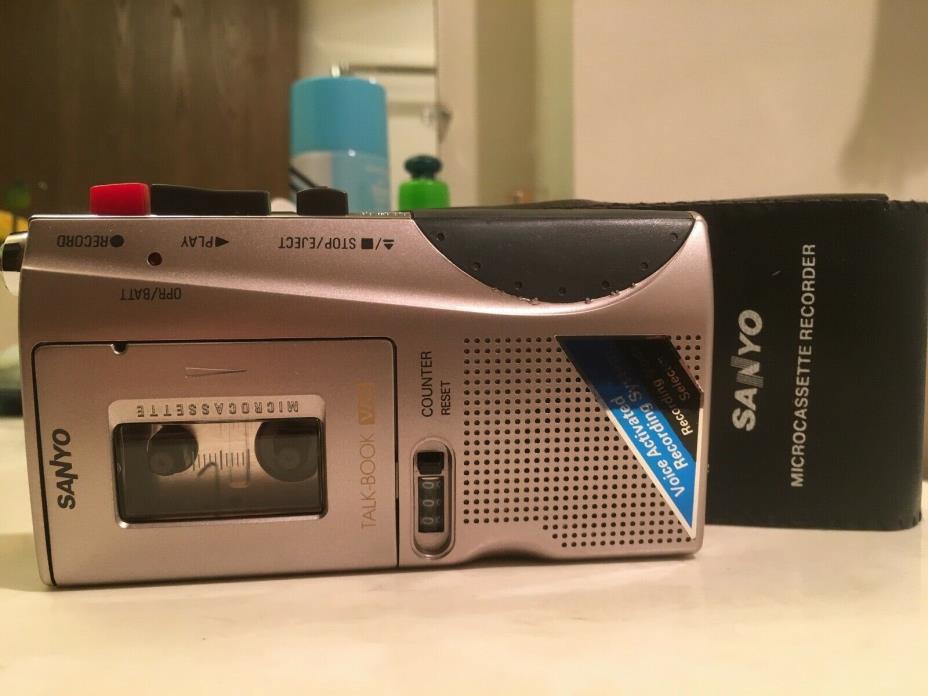 Sanyo TRC-580M Talk-Book VAS Microcassette Tape Recorder Dictaphone - Rare!