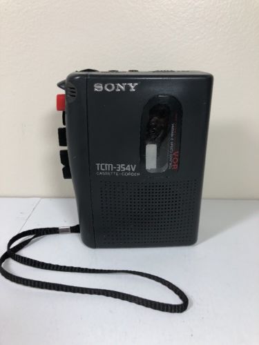 Sony TCM-453V Clear Voice Cassette Recorder VOR As is Parts Only