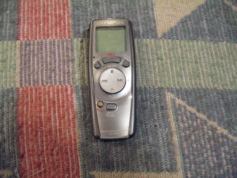 Olympus VN-240PC (32 MB, 4 Hours) Handheld Digital Voice Recorder Tested Working