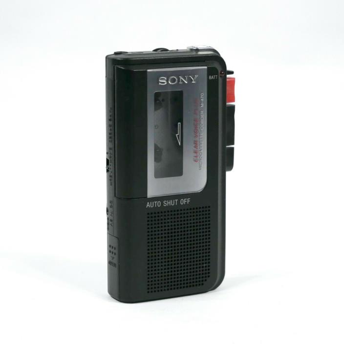 Sony Microcassette handheld - recorder M-470 Auto shut off