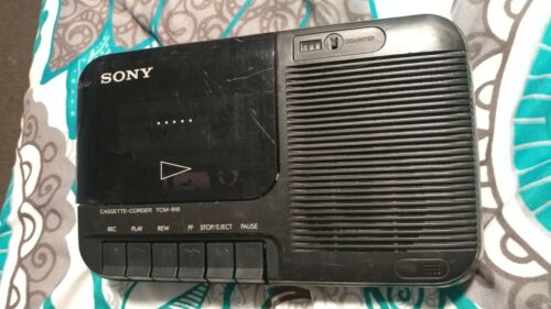 Sony Cassette Recorder Battery Powered Works TC M818