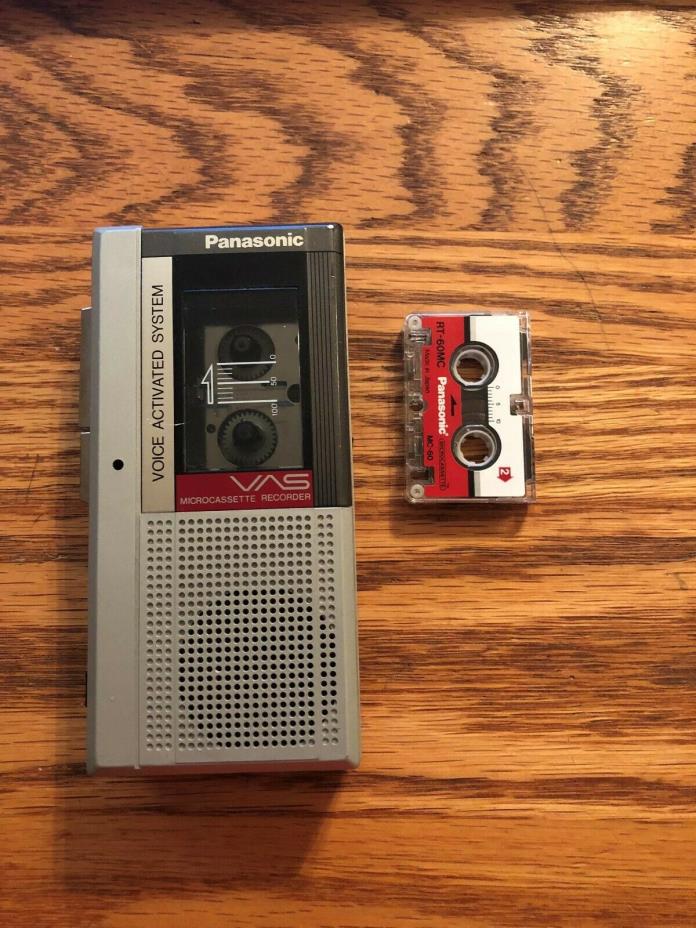 Panasonic Microcassette Voice Activated System Recorder Model RN – 111 !