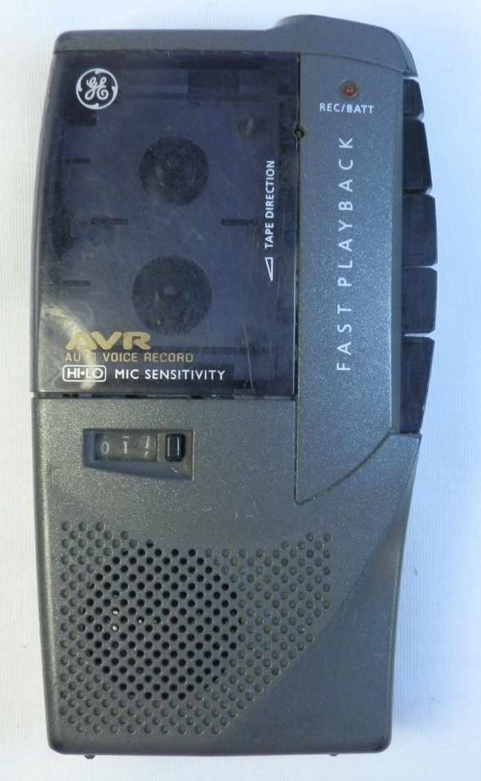 Personal Voice Recorder GE AVR Auto Voice Recorder Black Microcassette Fast Ship