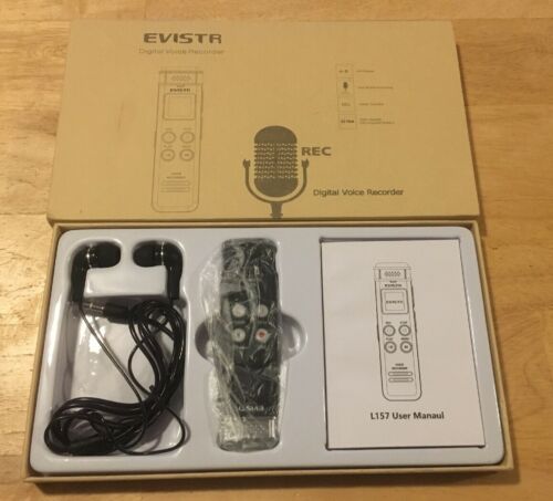 EVISTR 16GB Digital Voice Recorder Voice Activated Recorder with Playback - Upgr