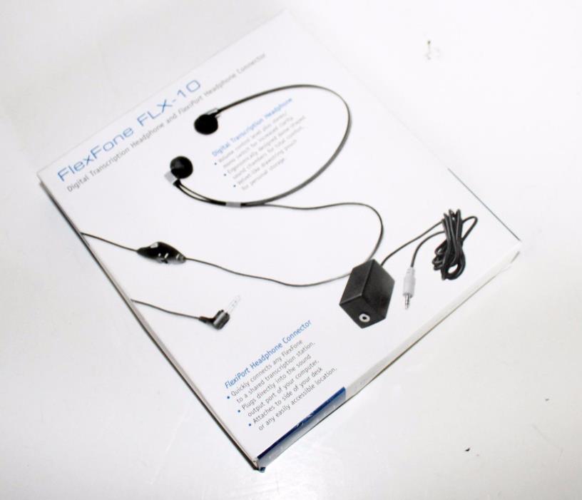 NEW FlexFone FLX-10 Digital Transcription Headphone