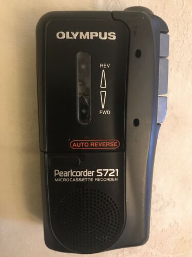 Olympus Pearlcorder S721 Handheld Cassette Voice Recorder Dictation