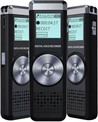 Mini Audio Recorder Voice Activated Recording Device 8GB Lecture