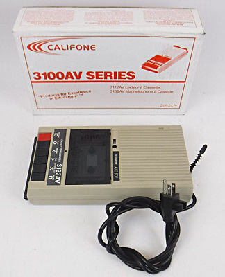Califone 3132AV Cassette Recorder/Player - TESTED & WORKING