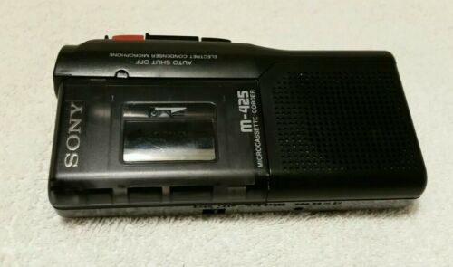 Sony M-425 Handheld Microcassette-Corder Voice Recorder Cassette Dual Speed