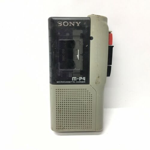 Sony M-P4 Micro Cassette Recorder Dictation Handheld Player (Tested)
