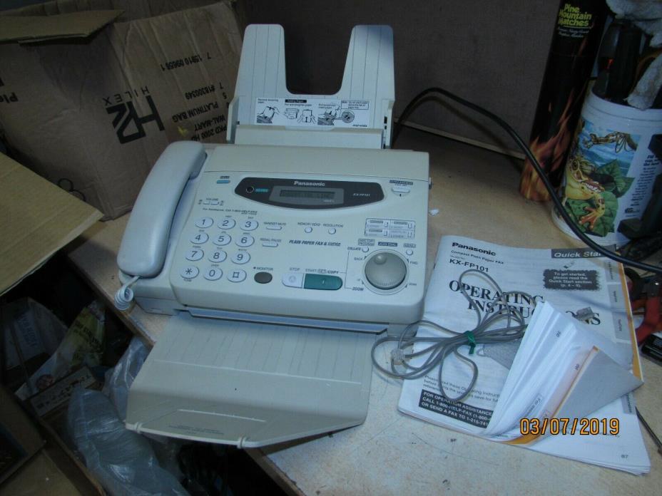 Panasonic KX-FP 101 Compact Plain Paper Fax Machine 