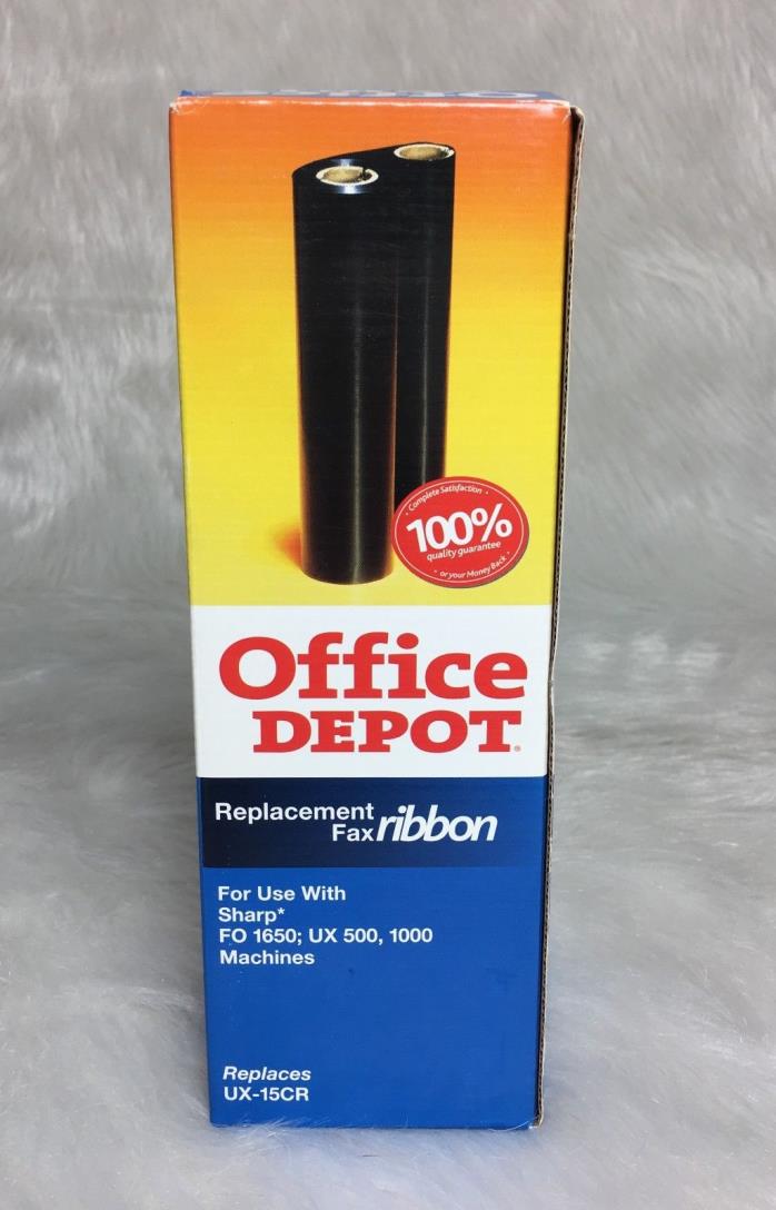 Office Depot Black Replacement Fax Ribbon Sharp* FO 1650; UX 500,1000 MACHINES