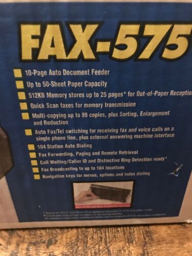 Brother Fax-575 Personal Plain Paper Fax Phone and Copier