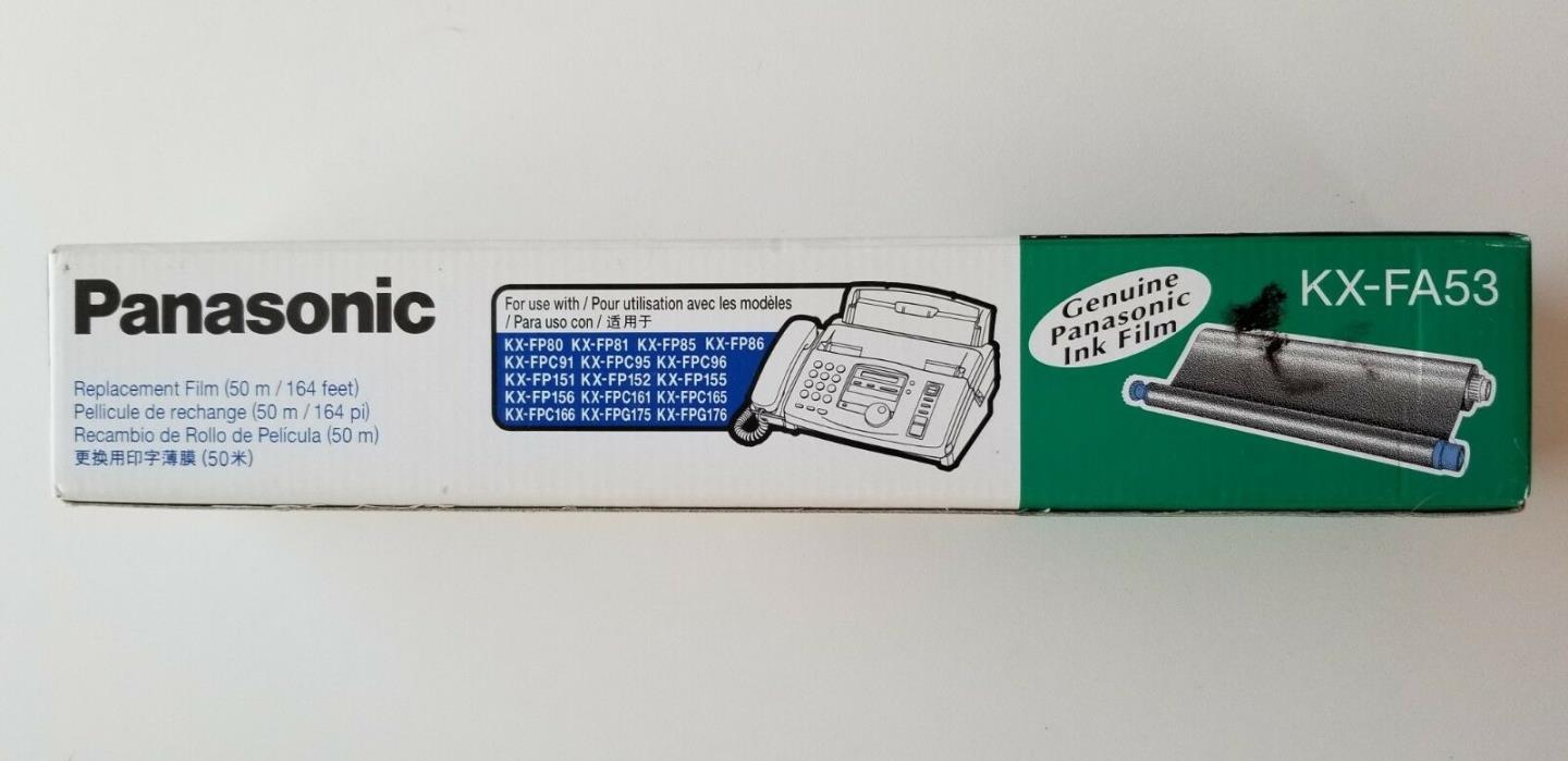 NEW - Genuine Panasonic KX-FA53 Replacement Fax Ink Film ***FREE SHIPPING***