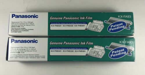 2 Panasonic KX-FA93 Replacement Ink Film KX-FHD331 KX-FHD332 KX-FHD351