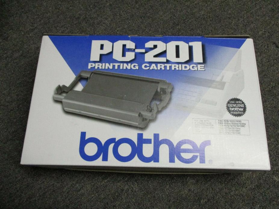 Genuine Brother PC-201 Ink Printing Cartridge FAX MFC Brand New