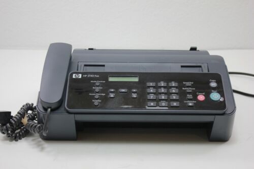 HP 2140 Professional Quality Plain Paper Fax Machine Copier With Phone Hand Set