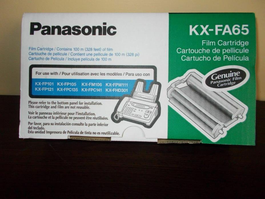 Panasonic KX-FA65 Film Cartridge Toner - Genuine- New Sealed - 328' of Film