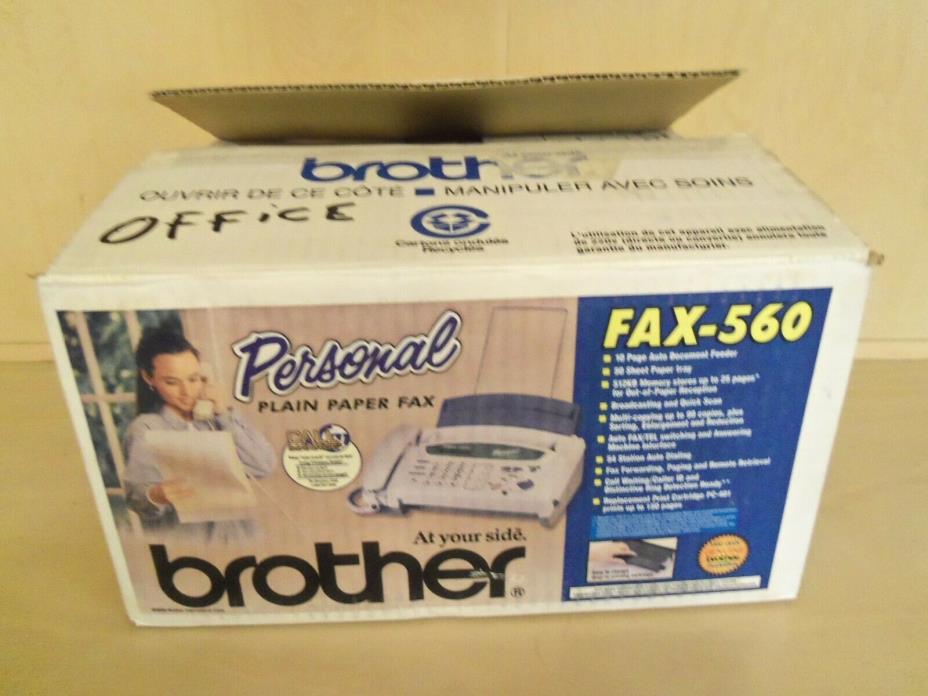 Brother FAX-560 Personal Plain Paper Fax, Phone, and Copier !!