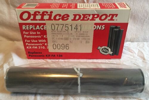 Office Depot Model Replacement Fax Ribbons Panasonic KX-FA 136 Cartridge