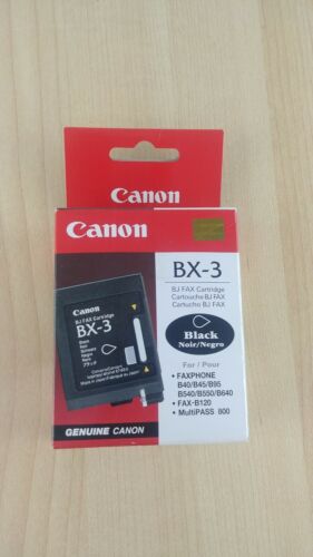 New - Genuine Canon - BJ Fax Cartridge - BX-3 (Black)