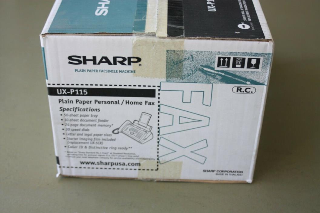 Sharp Plain Paper Personal / Home Fax UX-P115 BRAND NEW