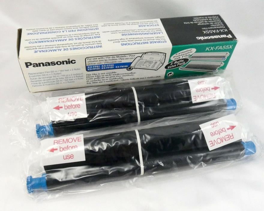 Panasonic KX-FA55X Fax Replacement Film ~ 2 Pack