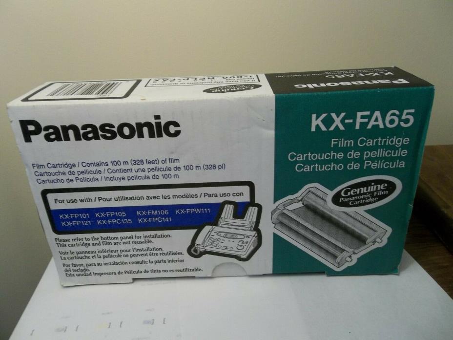 Genuine Panasonic KX-FA65 Film Cartridge Toner New Sealed 328'