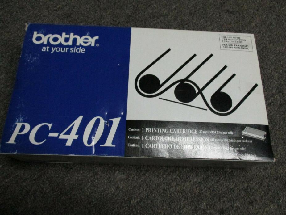 Genuine BROTHER PC-401 PRINTING CARTRIDGE NEW