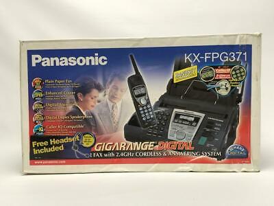 Panasonic KX-FPG371 Plain-Paper Fax Cordless Phone Digital Answering System NEW