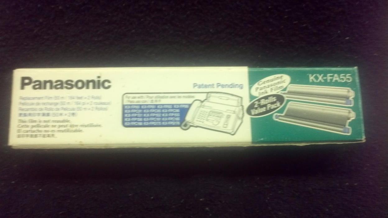 New Panasonic Black Ribbon Cartridge KX-FA55