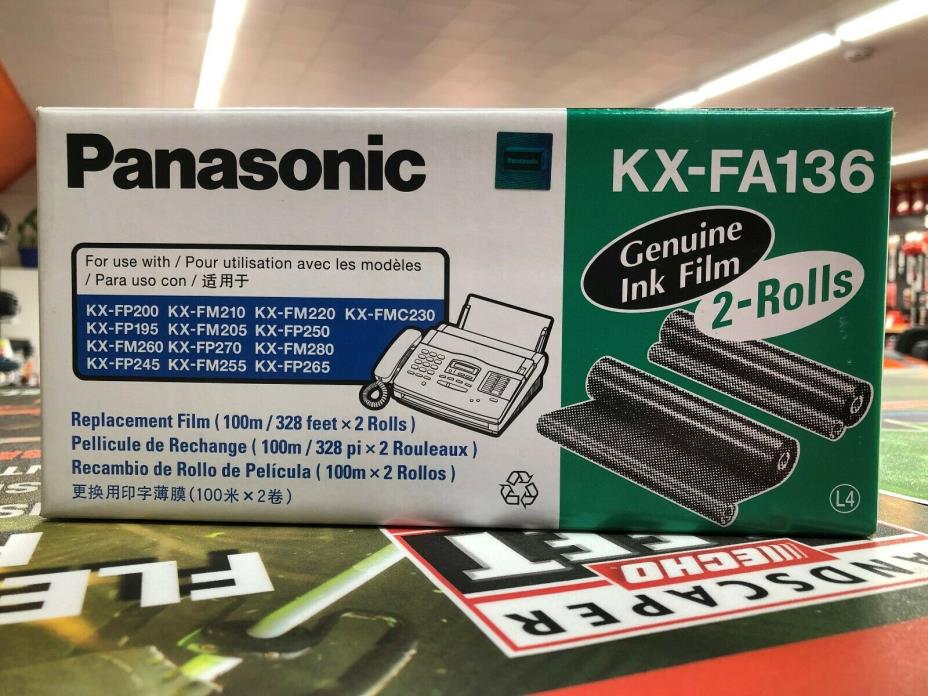 Panasonic KXFA136 Film Roll Refill, 2/Box (PANKXFA136)