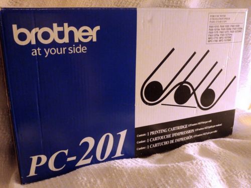 Genuine Brother PC-201 Thermal Fax Cartridge * New in Box