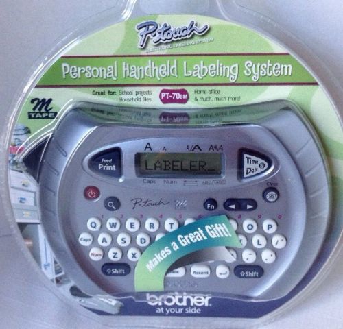 Personal Handheld Labeling System Brother PT70 BM M Tape Home or Office New