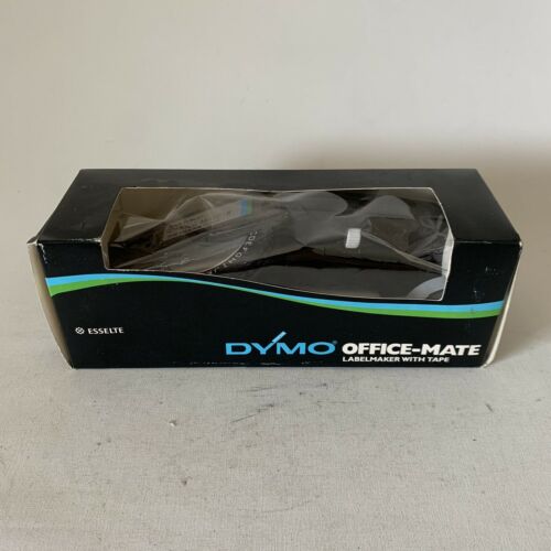 NOS Vintage Retro DYMO Office Mate Label Maker Rare w/ Tape New in Box